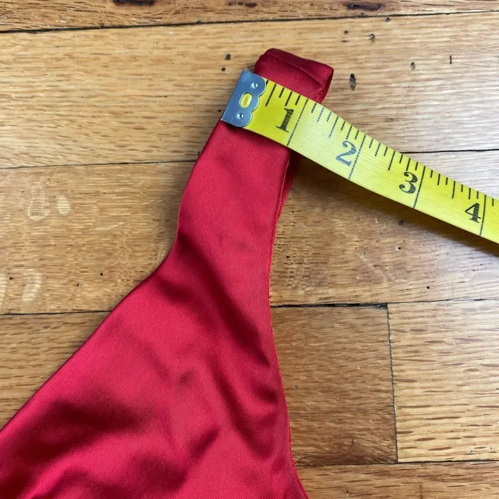 Xscape red stretch satin sheath cocktail dress Size 2